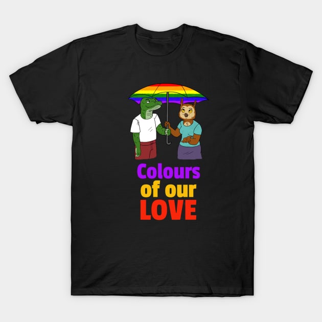 Colours of our love T-Shirt by SparkledSoul